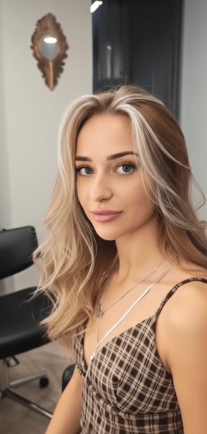 Olla'da profesyonel saç boyama ve balayage uygulaması - İstanbul kuaför salonu